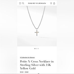 David Yurman cross necklace